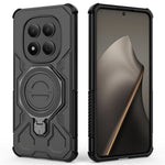 For Xiaomi Redmi Note 15 Pro 4G (Global) Magnetic Case Rotating Metal Kickstand Shockproof PC + TPU Phone Back Cover