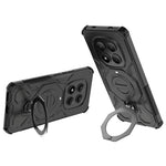 For Xiaomi Redmi Note 15 Pro 4G (Global) Magnetic Case Rotating Metal Kickstand Shockproof PC + TPU Phone Back Cover