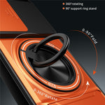For Oppo Reno15 F 5G Magnetic Case Ring Holder Foldable Kickstand TPU PC Phone Cover with Camera Lens Slider
