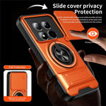 For Xiaomi Redmi Note 15 Pro 5G (Global) Magnetic Case Ring Holder Foldable Kickstand TPU PC Phone Cover with Camera Lens Slider