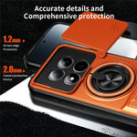 For Xiaomi Redmi Note 15 Pro 5G (Global) Magnetic Case Ring Holder Foldable Kickstand TPU PC Phone Cover with Camera Lens Slider