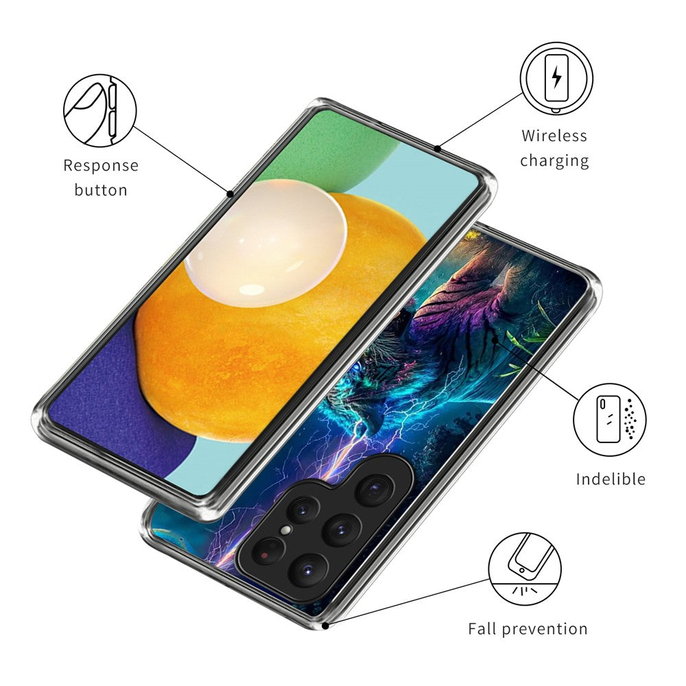 Samsung Galaxy S26 Ultra-skal IMD-mönster tryckt stötsäkert TPU-mobilskal