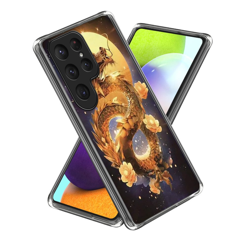 Samsung Galaxy S26 Ultra-skal IMD-mönster tryckt stötsäkert TPU-mobilskal