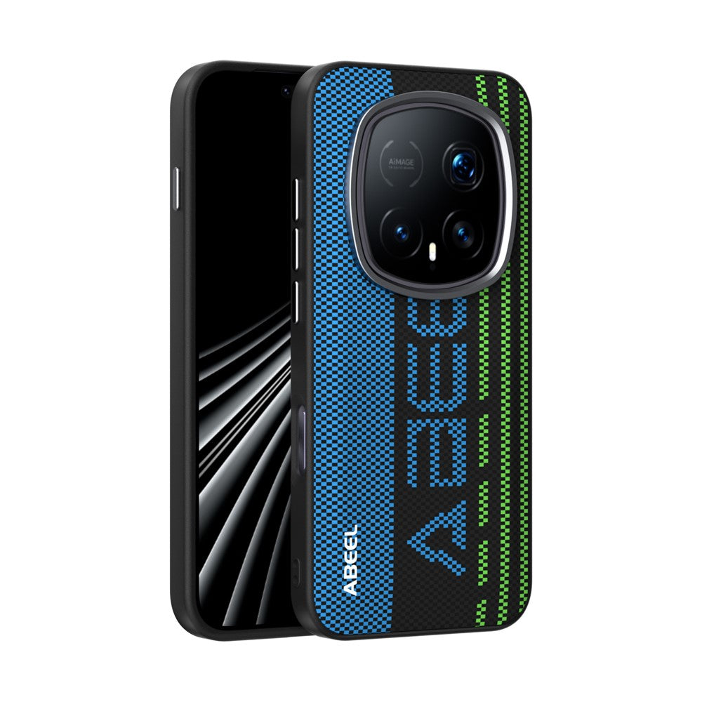 ABEEL For Honor Magic8 RSR Porsche Design 5G Magnetic Case Micro-Embossing 6D Printed PC TPU Aluminum Alloy Leather Phone Cover