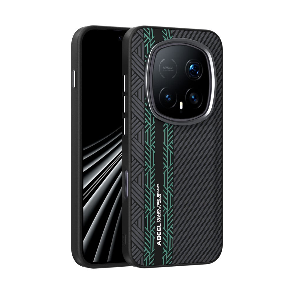 ABEEL Magnetiskt Skal För Honor Magic8 RSR Porsche Design 5G – PC + TPU + Aluminiumlegering + PU-läder – Slimmat mobilskal
