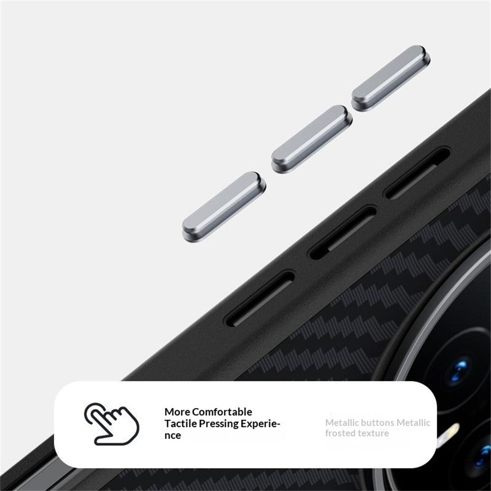ABEEL Magnetiskt Skal För Honor Magic8 RSR Porsche Design 5G – PC + TPU + Aluminiumlegering + PU-läder – Slimmat mobilskal