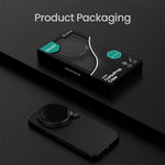 NILLKIN magnetisk cover til Xiaomi 17 Ultra 5G, TPU + aramidfiber, linsebeskyttelse og stativ