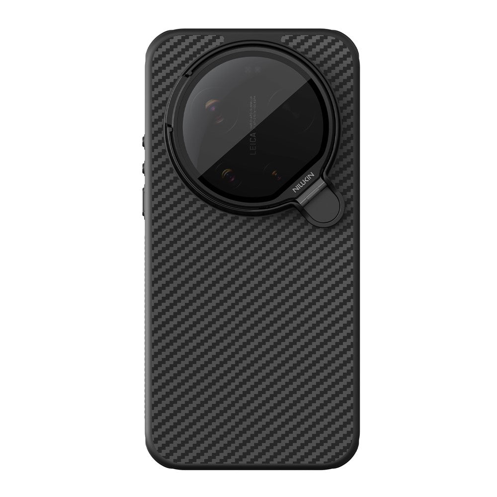 NILLKIN magnetisk cover til Xiaomi 17 Ultra 5G, TPU + aramidfiber, linsebeskyttelse og stativ
