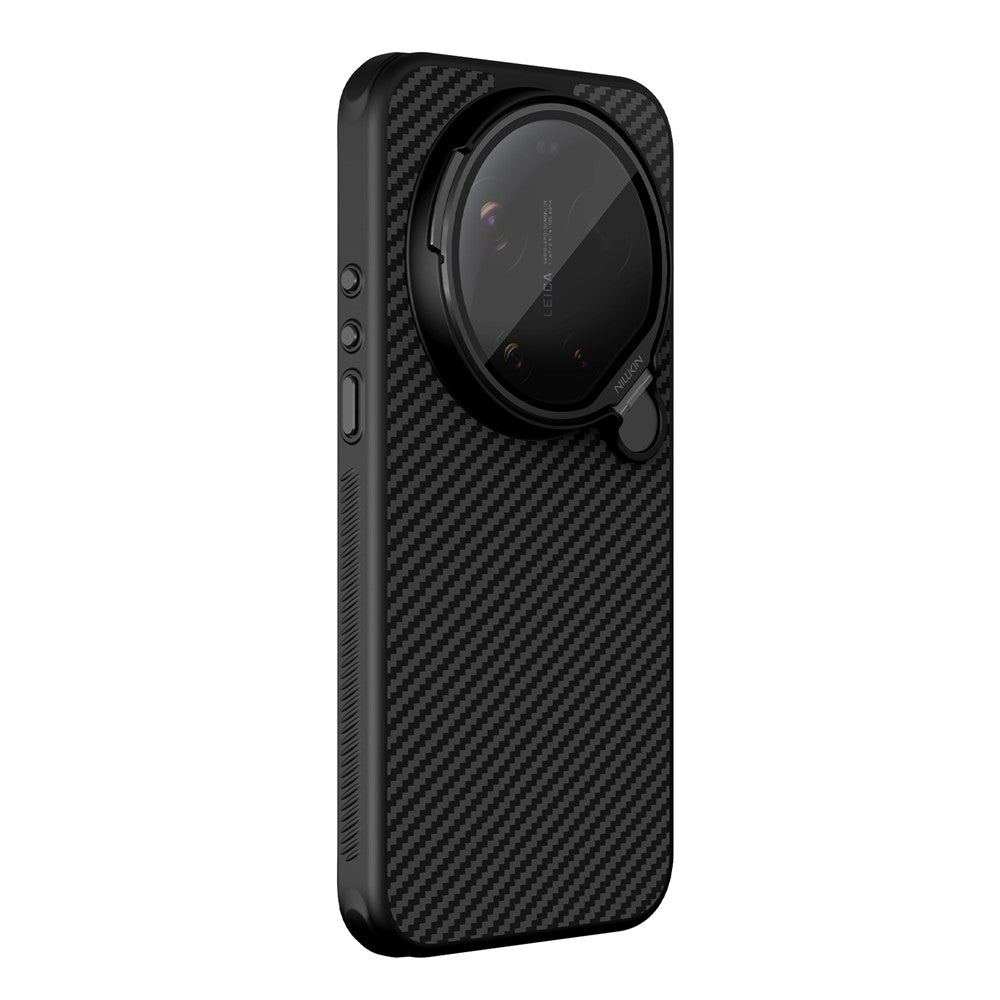 NILLKIN magnetisk cover til Xiaomi 17 Ultra 5G, TPU + aramidfiber, linsebeskyttelse og stativ