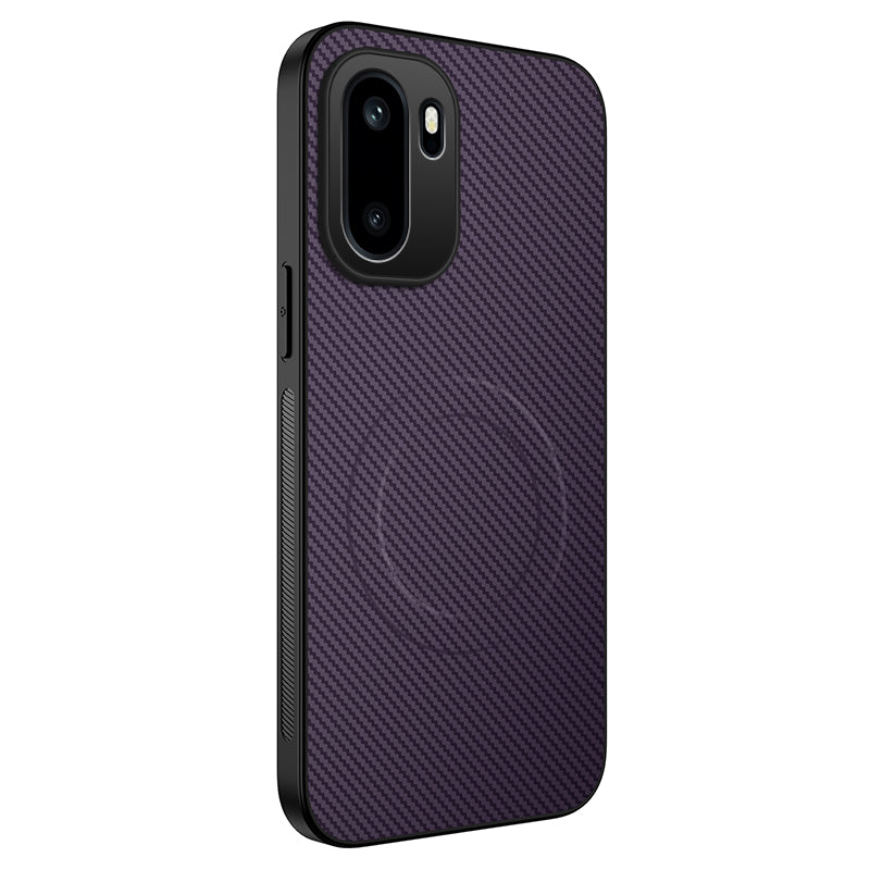 WANLONFENG Magnetiskt skal för OnePlus Ace 6T 5G / OnePlus 15R 5G / OnePlus Ace 6 5G, TQ-serien, kolfiberstruktur, PC TPU, mobilskal