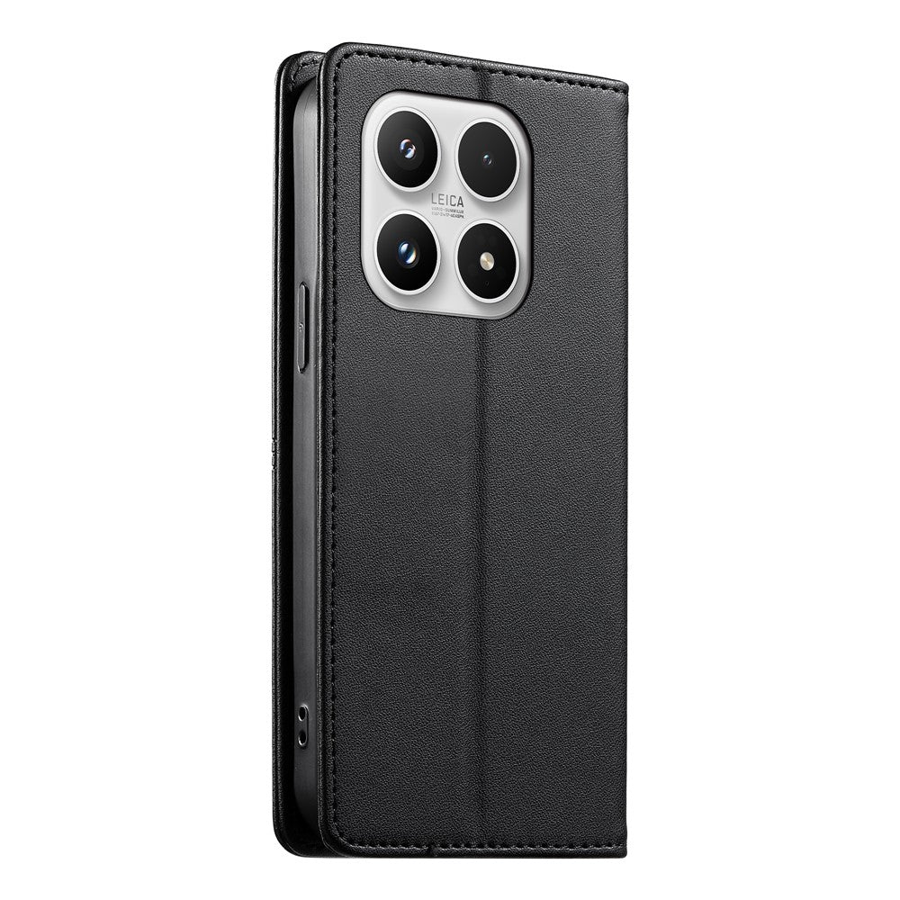 For Xiaomi 17 Wallet Stand Case Line Splicing TPU PU Leather Phone Cover