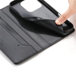 For Xiaomi 17 Wallet Stand Case Line Splicing TPU PU Leather Phone Cover