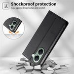 For Xiaomi Poco X7 Pro 5G  /  Redmi Turbo 4 5G Wallet Stand Case Line Splicing TPU PU Leather Phone Cover
