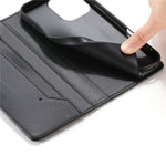 Til Oppo Reno15 F 5G Wallet Stand Case Line Splicing TPU PU læder telefoncover