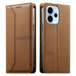 Til Oppo Reno15 F 5G Wallet Stand Case Line Splicing TPU PU læder telefoncover