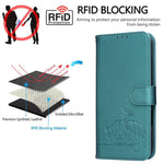 For Xiaomi Redmi Note 15 4G (Global) / Xiaomi Poco M8 5G / Xiaomi Redmi Note 15 5G (Global) Case RFID Blocking Wallet Stand Imprinted Cat Pattern Leather Flip Phone Cover with Wrist Strap