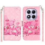 For Xiaomi Poco M8 Pro 5G / Xiaomi Redmi Note 15 Pro+ 5G (Global) Wallet Case 3D Pattern Printed Leather Phone Cover with Strap