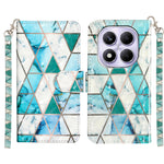 For Xiaomi Poco M8 Pro 5G / Xiaomi Redmi Note 15 Pro+ 5G (Global) Wallet Case 3D Pattern Printed Leather Phone Cover with Strap