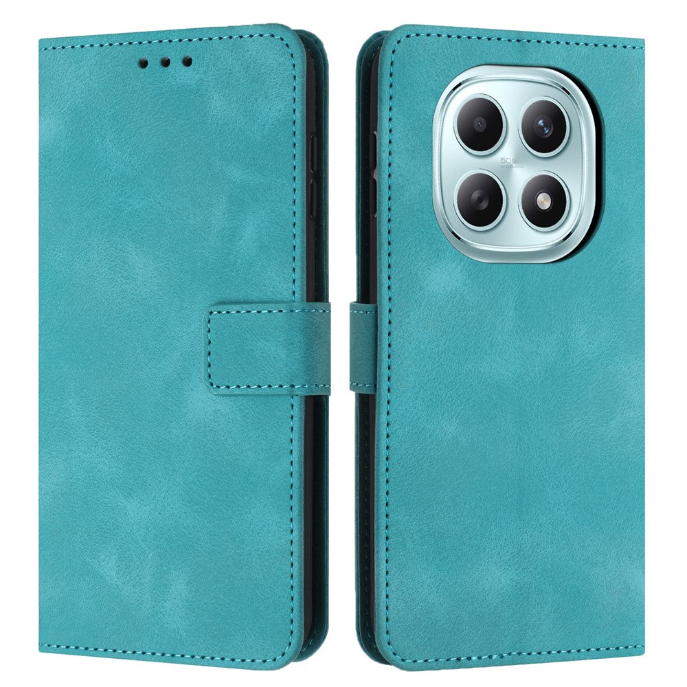For Xiaomi Redmi Note 15 4G (Global) Case Solid Color Leather Wallet Protective Phone Cover