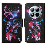 For Xiaomi Redmi Note 15 Pro 4G (Global) Case Pattern Printing Protective Leather Folio Phone Cover with Wrist Strap