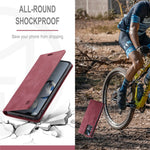 AUTSPACE A01-serien för Xiaomi 12T 5G / 12T Pro 5G / Redmi K50 Ultra 5G RFID-blockerande plånboksfodral med retrotextur, PU-läder, stativ, magnetiskt absorberande matt skal
