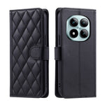 For Xiaomi Redmi Note 15 Pro 5G (Global) Case Wallet Rhombus Grid PU Leather Phone Cover with Shoulder Strap  /  Wrist Strap