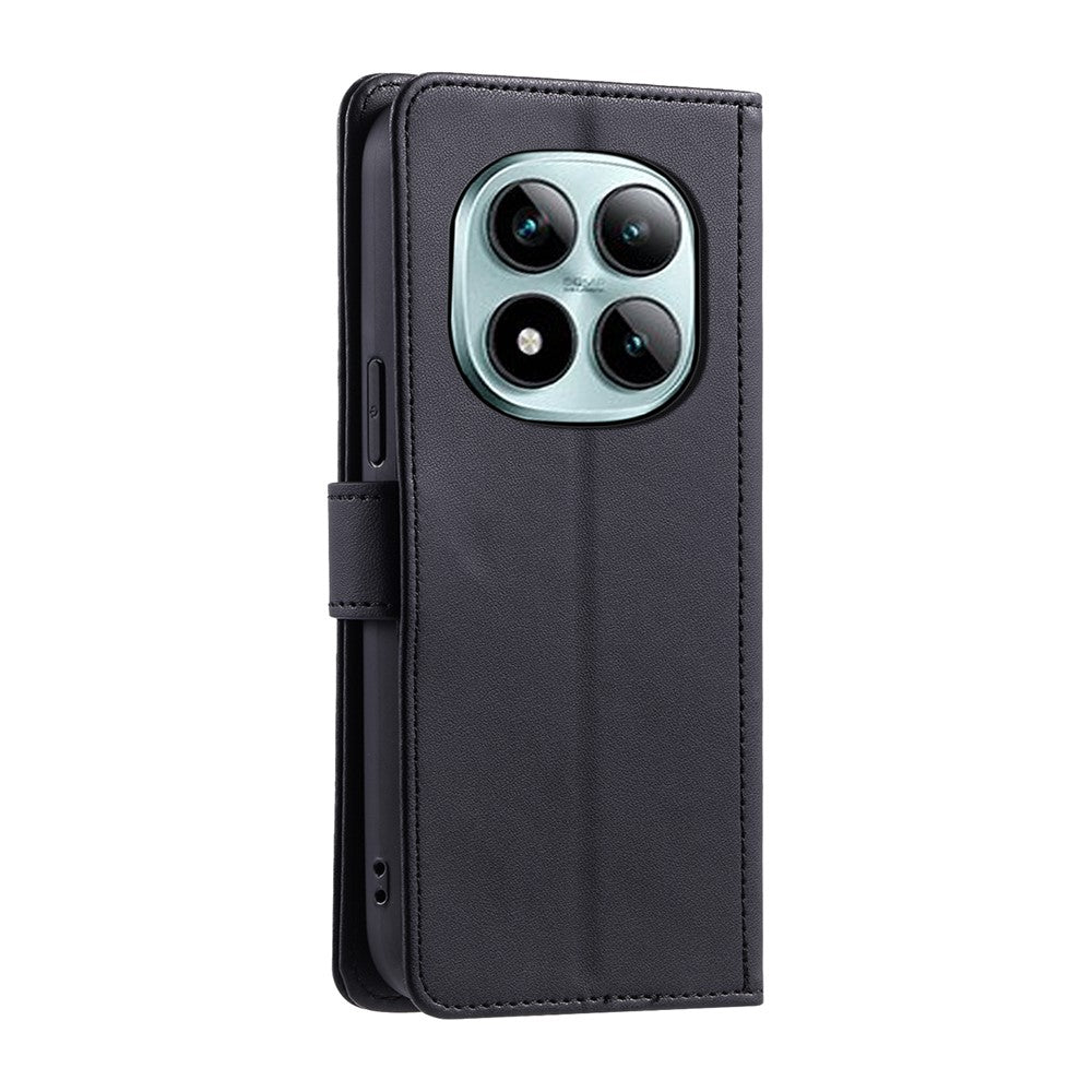 For Xiaomi Redmi Note 15 Pro 5G (Global) Case Wallet Rhombus Grid PU Leather Phone Cover with Shoulder Strap  /  Wrist Strap