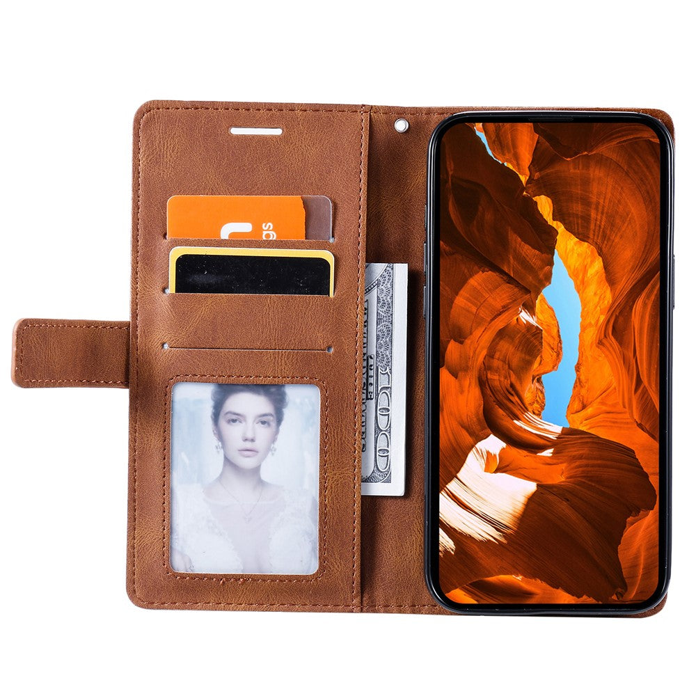 For Xiaomi Redmi Note 15 Pro 4G (Global) Case Imprinted Lines PU Leather Splicing Wallet Phone Cover
