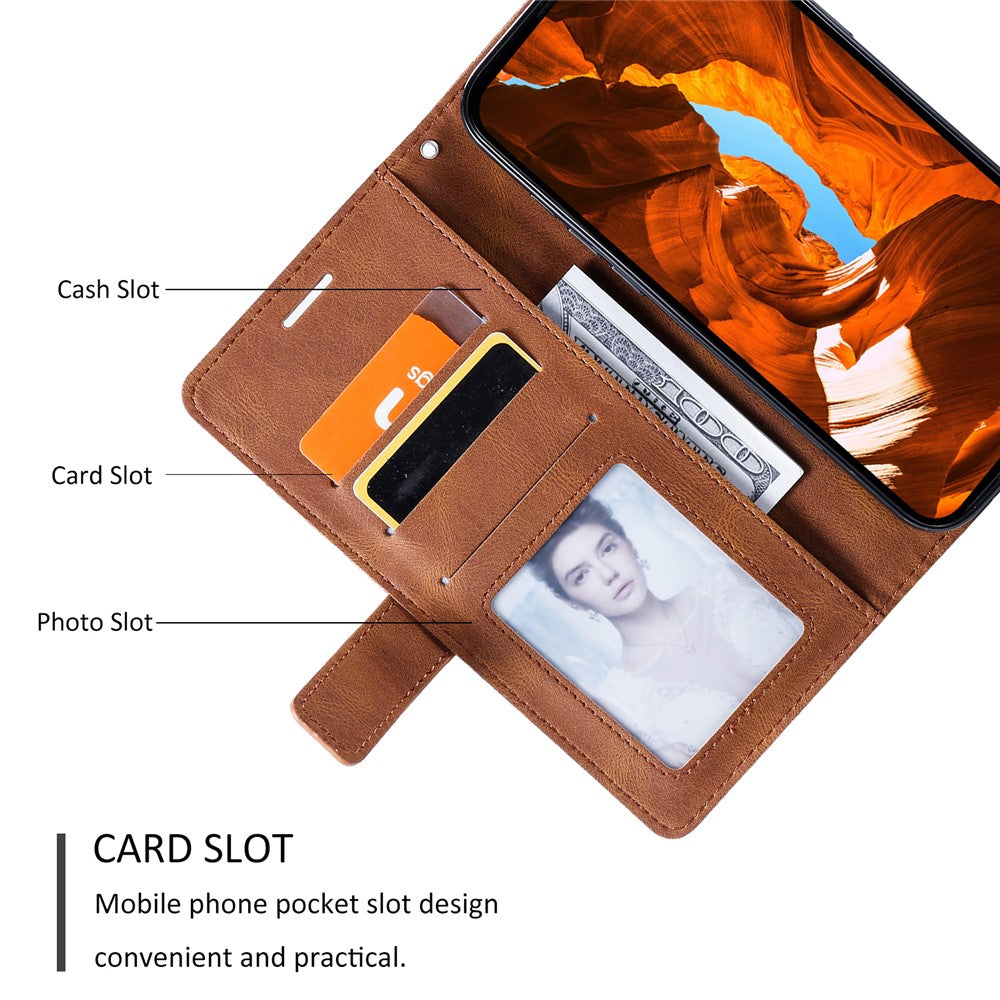 For Xiaomi Redmi Note 15 Pro 4G (Global) Case Imprinted Lines PU Leather Splicing Wallet Phone Cover