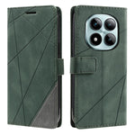 For Xiaomi Redmi Note 15 Pro 4G (Global) Case Imprinted Lines PU Leather Splicing Wallet Phone Cover