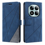 For Xiaomi Redmi Note 15 Pro 4G (Global) Case Imprinted Lines PU Leather Splicing Wallet Phone Cover