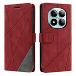 For Xiaomi Redmi Note 15 Pro 4G (Global) Case Imprinted Lines PU Leather Splicing Wallet Phone Cover