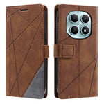 PU Leather Case for Xiaomi Redmi Note 15 5G (Global) / 15 4G (Global) / Poco M8 5G Imprinted Lines Splicing Wallet Phone Cover
