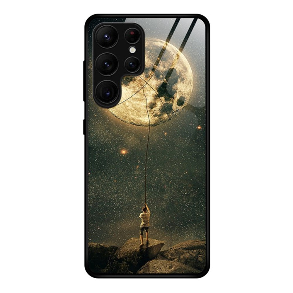 Samsung Galaxy S26 Ultra-skal i härdat glas + PC + TPU-mobilskydd Mönstertryck