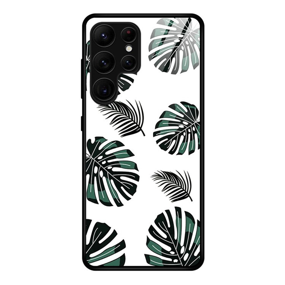 Samsung Galaxy S26 Ultra-skal i härdat glas + PC + TPU-mobilskydd Mönstertryck