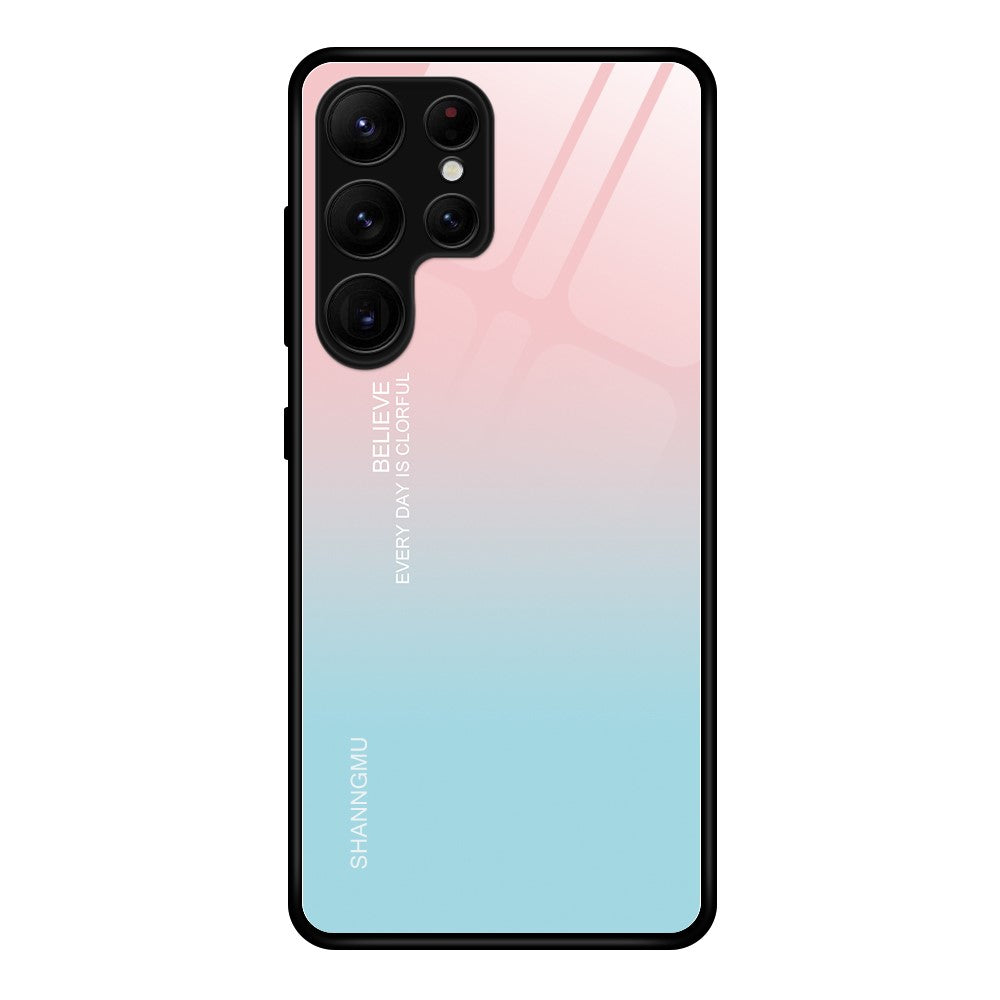 Samsung Galaxy S26 Ultra-skal i härdat glas + PC + TPU-mobilskydd Mönstertryck