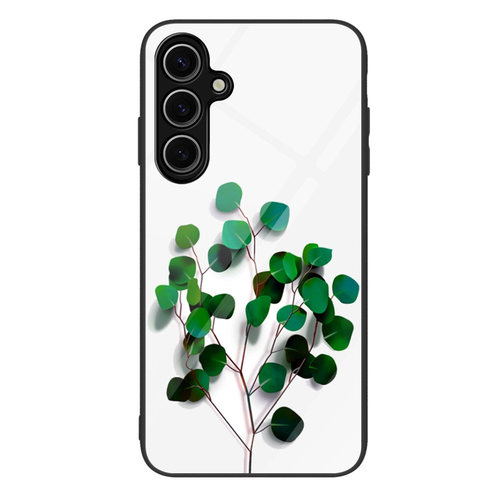 Samsung Galaxy A18 5G / A18 4G / A17 5G / A17 4G Skal Härdat Glas + PC + TPU mobilskydd Mönstertryck