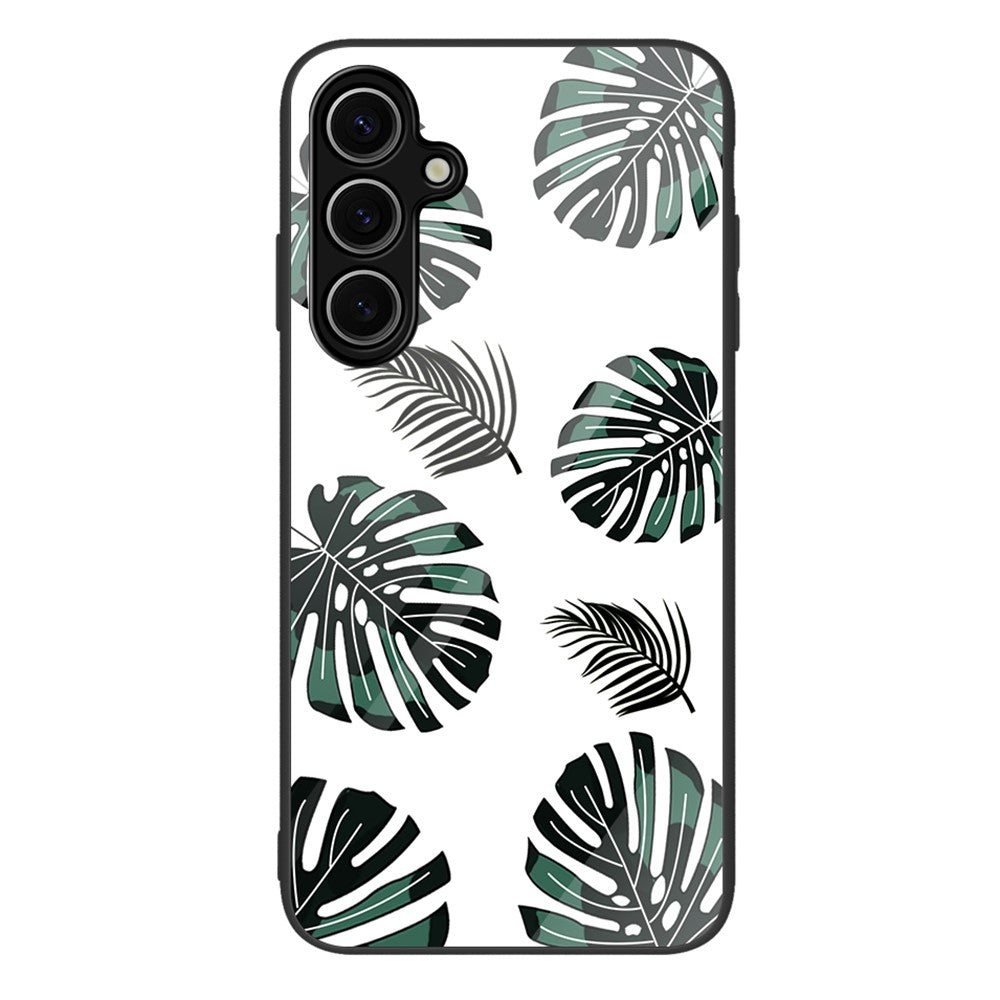 Samsung Galaxy A18 5G / A18 4G / A17 5G / A17 4G Skal Härdat Glas + PC + TPU mobilskydd Mönstertryck