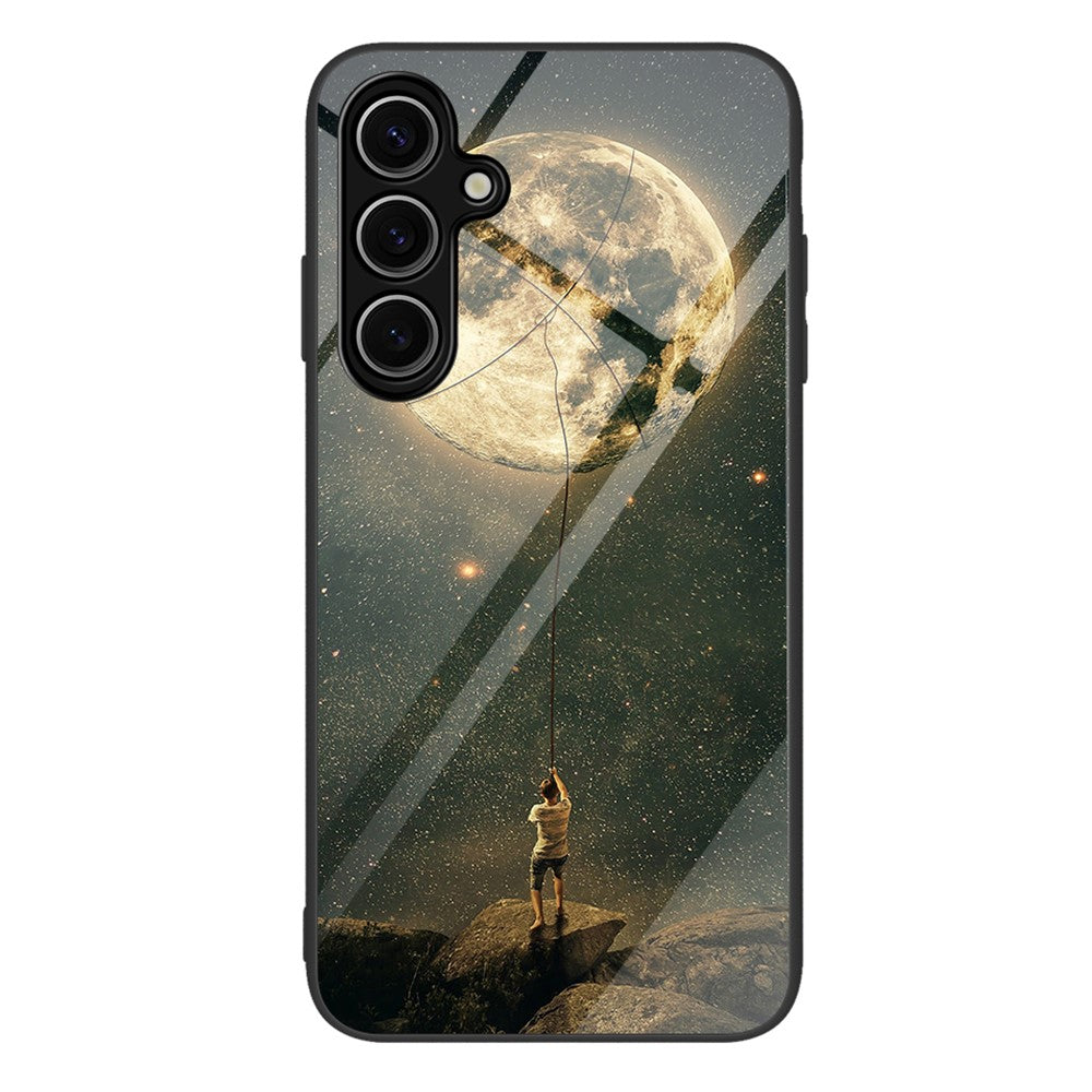 Samsung Galaxy A18 5G / A18 4G / A17 5G / A17 4G Skal Härdat Glas + PC + TPU mobilskydd Mönstertryck