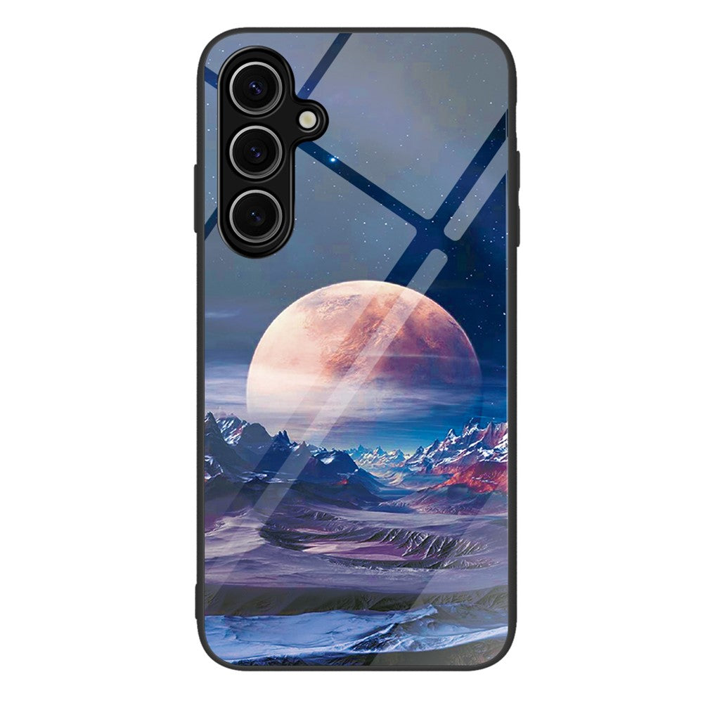 Samsung Galaxy A18 5G / A18 4G / A17 5G / A17 4G Skal Härdat Glas + PC + TPU mobilskydd Mönstertryck