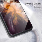Samsung Galaxy A18 5G / A18 4G / A17 5G / A17 4G skal marmormönster härdat glas + PC + TPU mobilskal