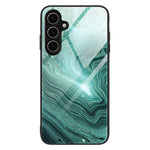 For Samsung Galaxy A18 5G / A18 4G / A17 5G / A17 4G Case Marble Pattern Tempered Glass + PC + TPU Phone Cover