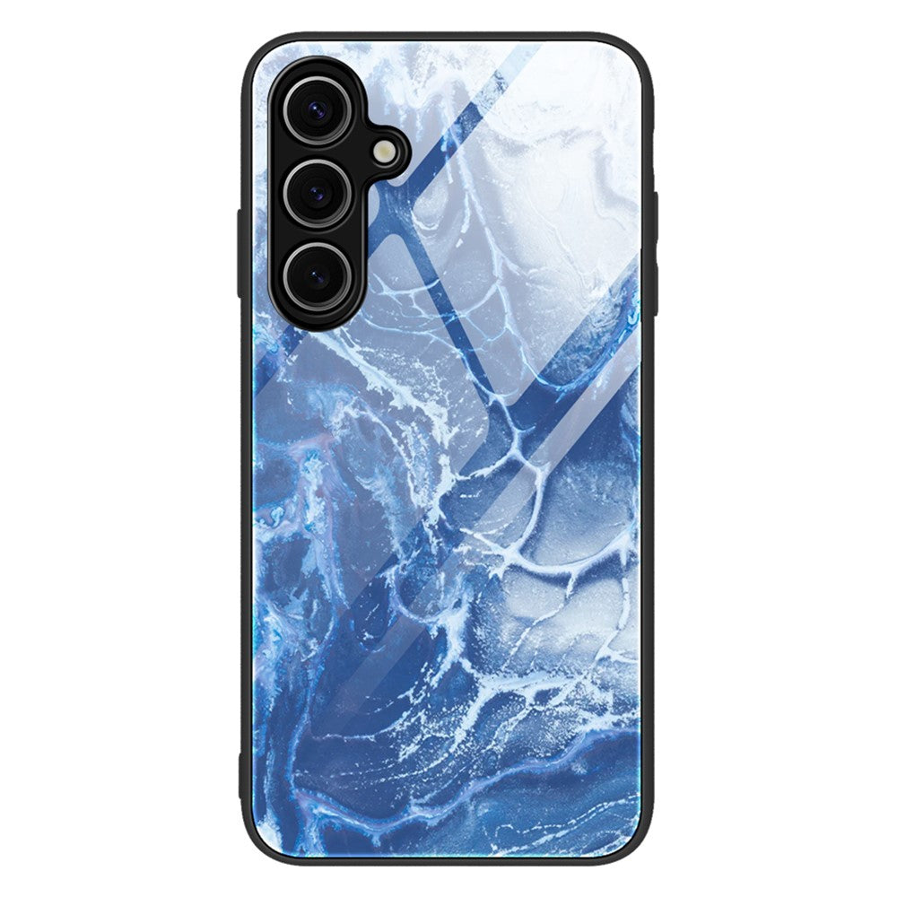 Samsung Galaxy A18 5G / A18 4G / A17 5G / A17 4G skal marmormönster härdat glas + PC + TPU mobilskal