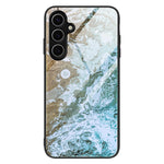 Samsung Galaxy A18 5G / A18 4G / A17 5G / A17 4G skal marmormönster härdat glas + PC + TPU mobilskal