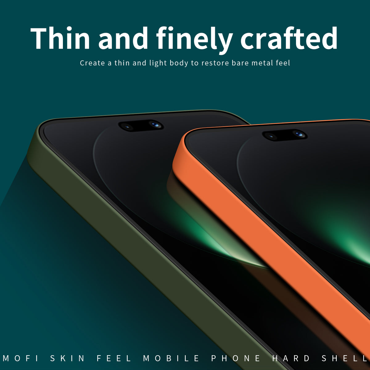 MOFI För Huawei Nova 15 Pro 5G mobilskal JK Qin Series Skin-Touch Matt Anti-fingeravtryck Baksida