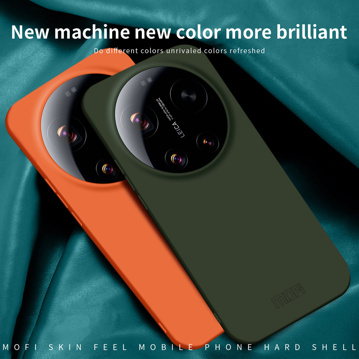 MOFI För Xiaomi 17 Ultra 5G mobilskal JK Qin-serien Skin-Touch Matt Anti-fingeravtryck Baksida