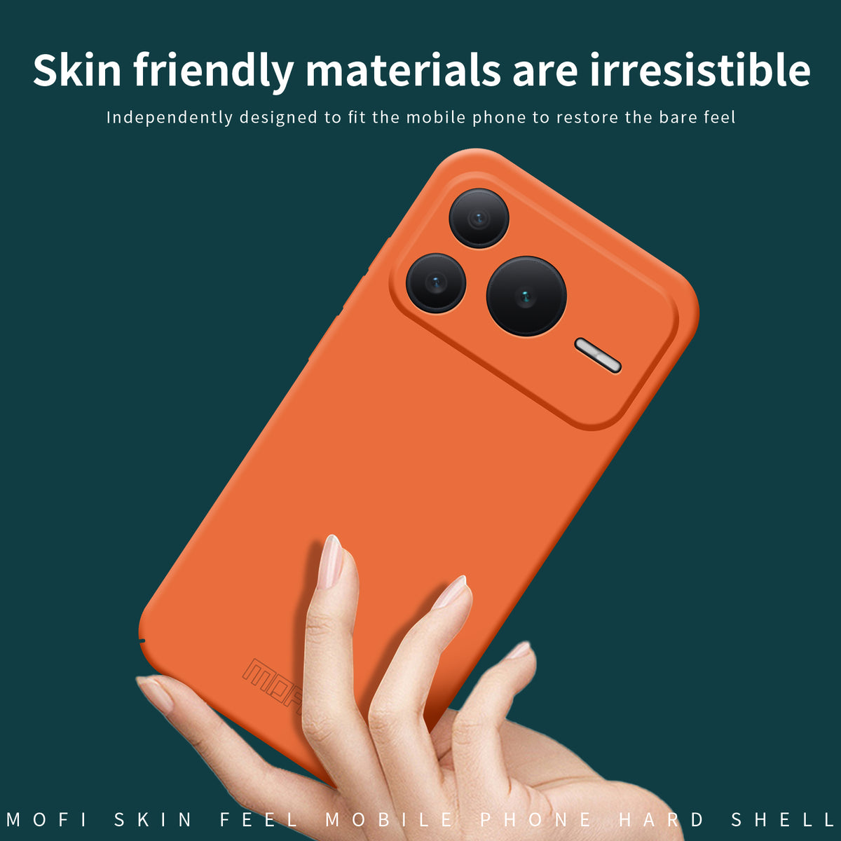 MOFI For Honor Power2 5G Phone Case  JK Qin Series Skin-Touch Matte Anti-fingerprint Back Cover