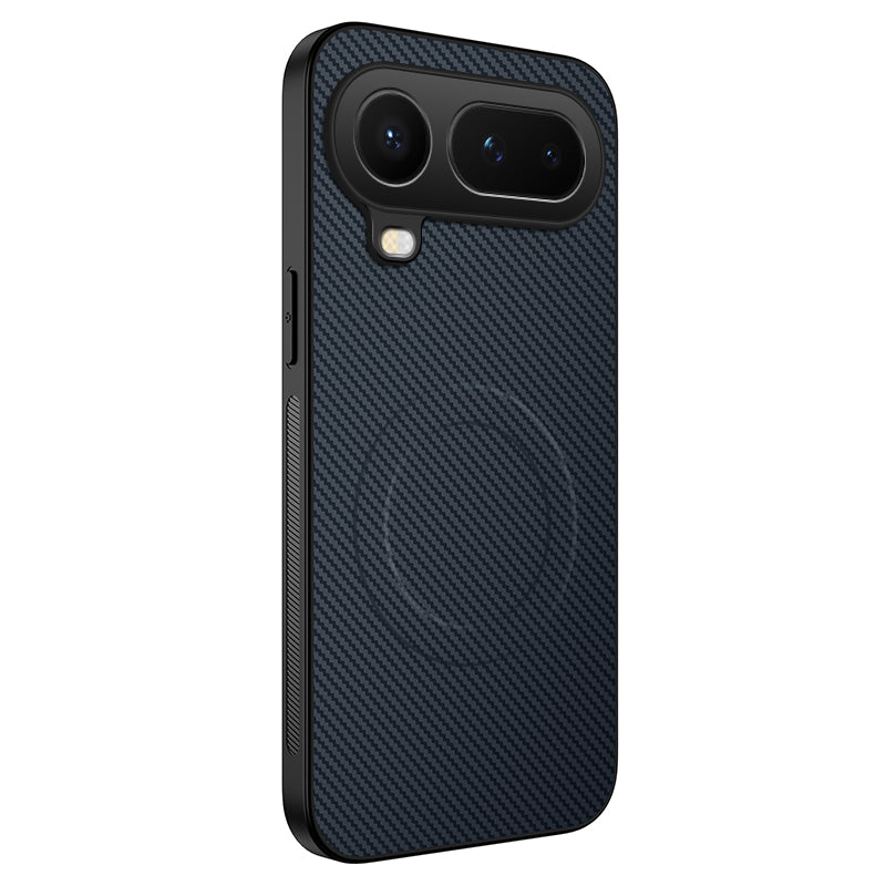 WANLONFENG For Honor Magic8 Pro Air 5G Magnetic Case  TQ Series Carbon Fiber Texture PC TPU Phone Cover