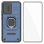 WANLONFENG För OnePlus Ace 5 Racing 5G / OnePlus Nord CE5 5G Skal ZDX Series PC TPU Stativ mobilskal med Linsskydd + Härdat Glas