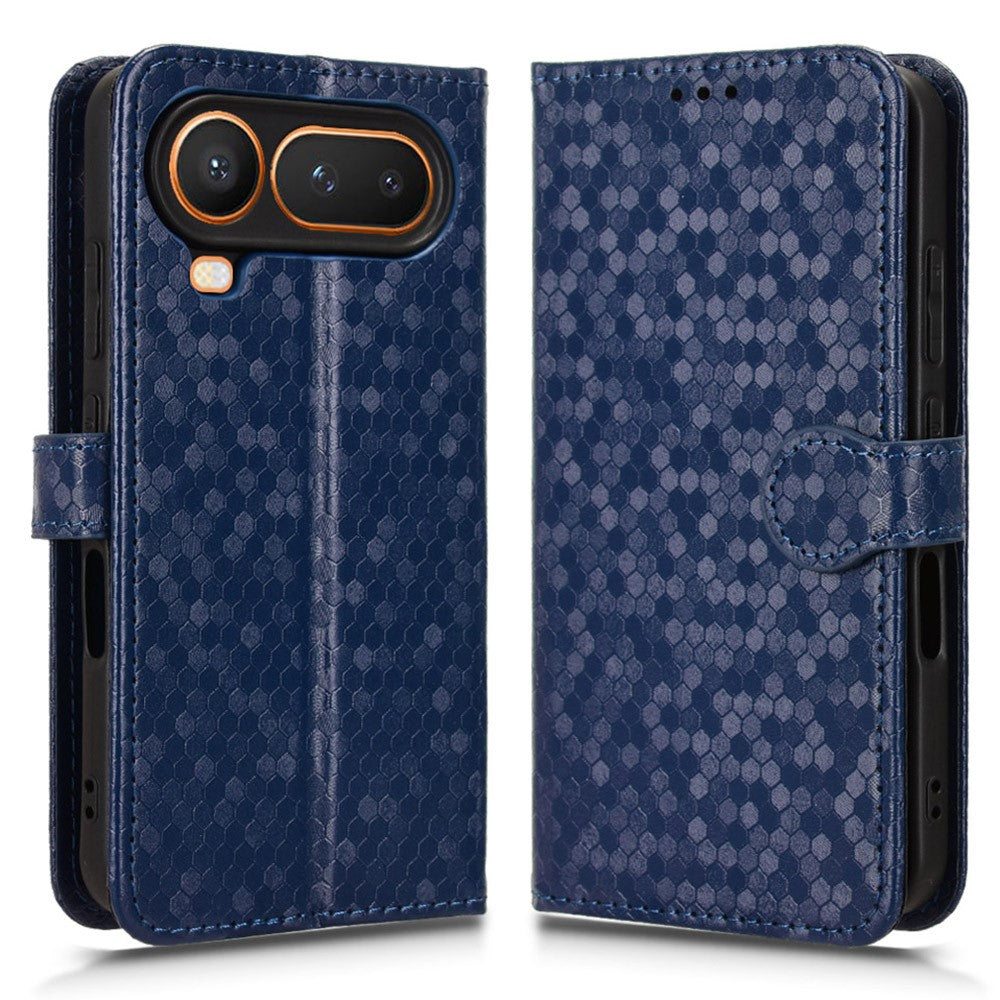 For Honor Magic8 Pro Air 5G Wallet Case Dot Pattern Imprint PU Leather Phone Cover with Wrist Strap